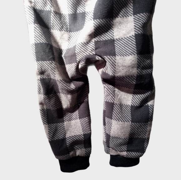 Carter's Bear Buffalo Check Hooded Jumpsuit Sz.18M - Picture 9 of 11